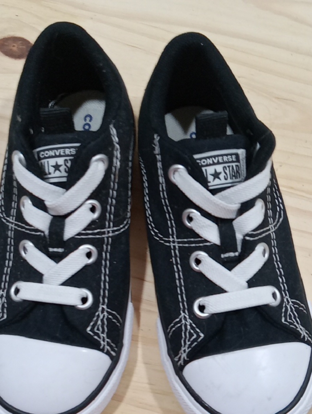 Converse Kids Black and White Low-Top Sneakers